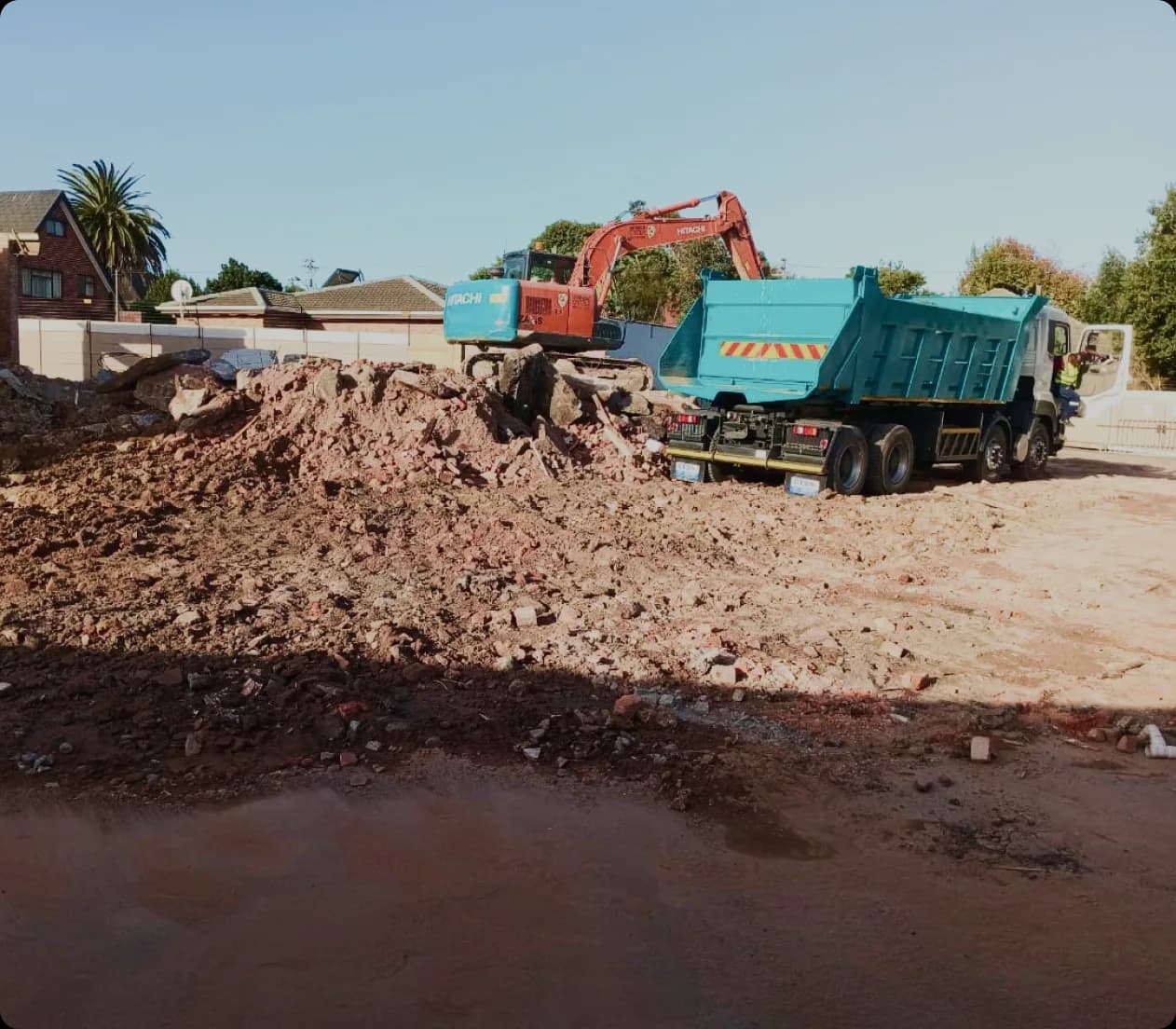 Material loading truck